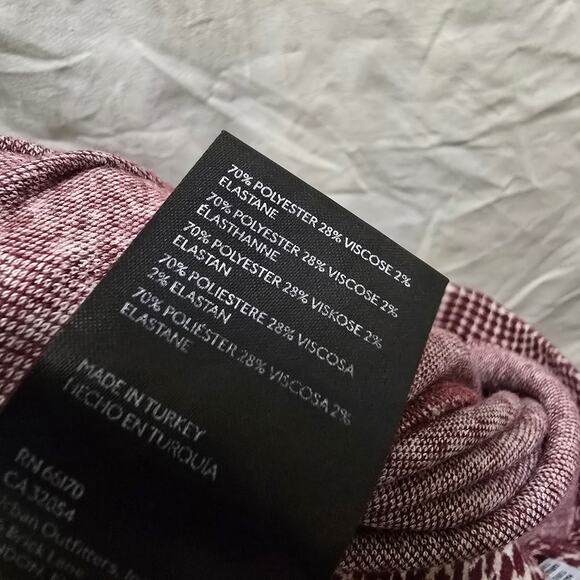 Urban Outfitters flared stretchy knit pants large high rise pull on fun casual - Picture 10 of 10